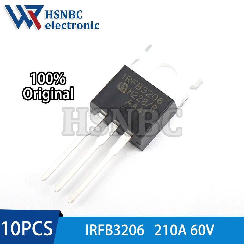 10PCS IRFB3206PBF IRFB3206 TO-220 60V 210A N-Channel Power MOSFET Transistor 100% New Original