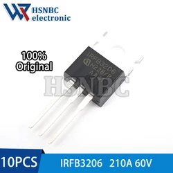 10PCS IRFB3206PBF IRFB3206 TO-220 60V 210A N 채널 전력 MOSFET 트랜지스터 100% 새 원본