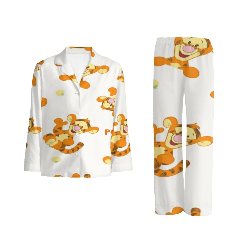 

Disney pajama set with a comfy button-down top and elastic waistband pants, ideal for men's and women's loungewear.