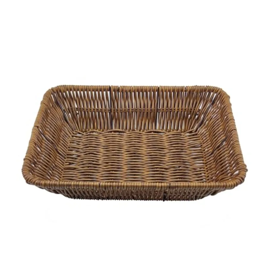 

Wicker Bread Baskets, Tabletop Food Serving Baskets, Handwoven Storage Basket Bin, Fruit Vegetables cosmetics Basket for Home