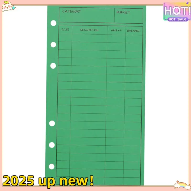 L47anew!-12 예산 봉투, 카드 현금 봉투 시스템, 비용 절감, 다양한 색상, 세로 레이아웃 및 천공