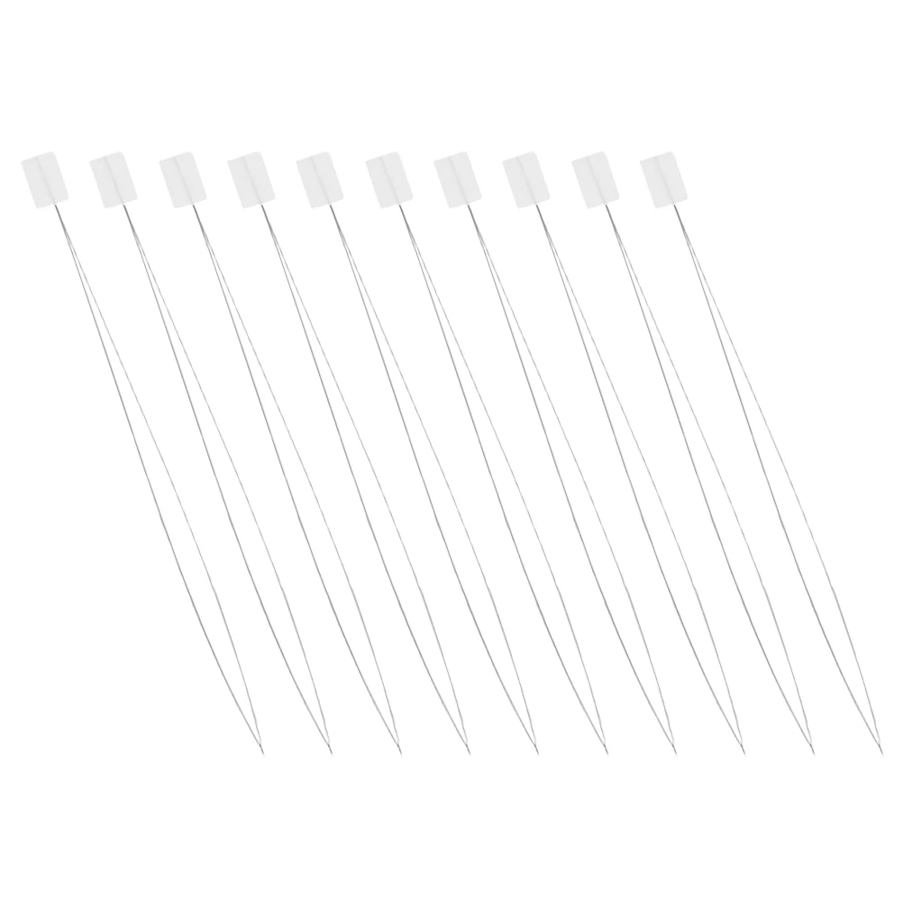 

10Pcs Steel Wire Needle Threaders Punch Needle Embroidery Sewing Tool Easy Threader for Hand Sewing Cross Stitch Beading Tools