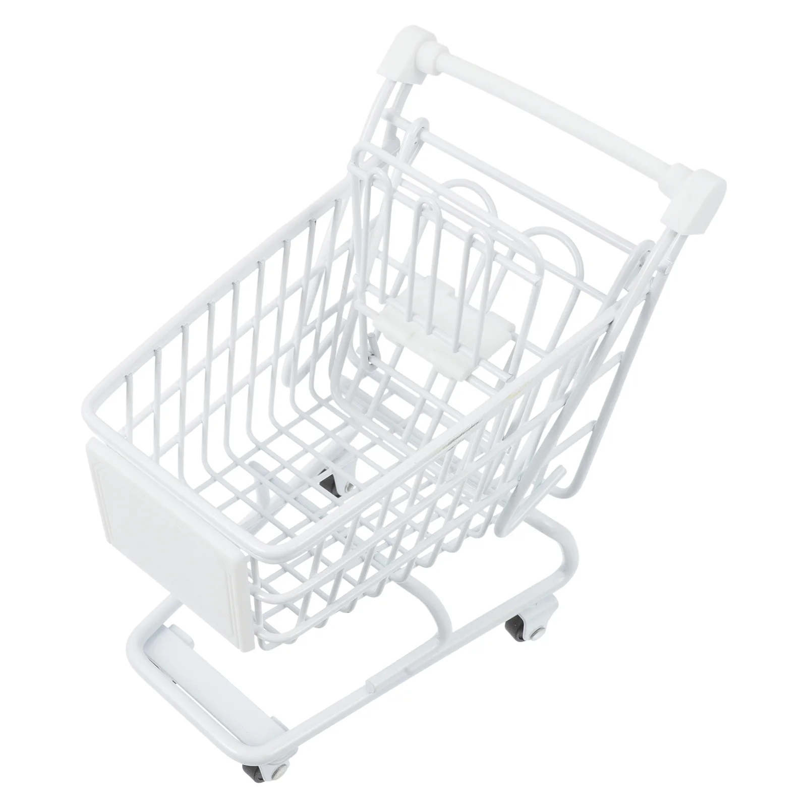 

1pc Safe Kids Game Bright Mini Mini Shopping Trolley Cart Metal Shopping Cart Color Storage Holder Foldable Portable Toy