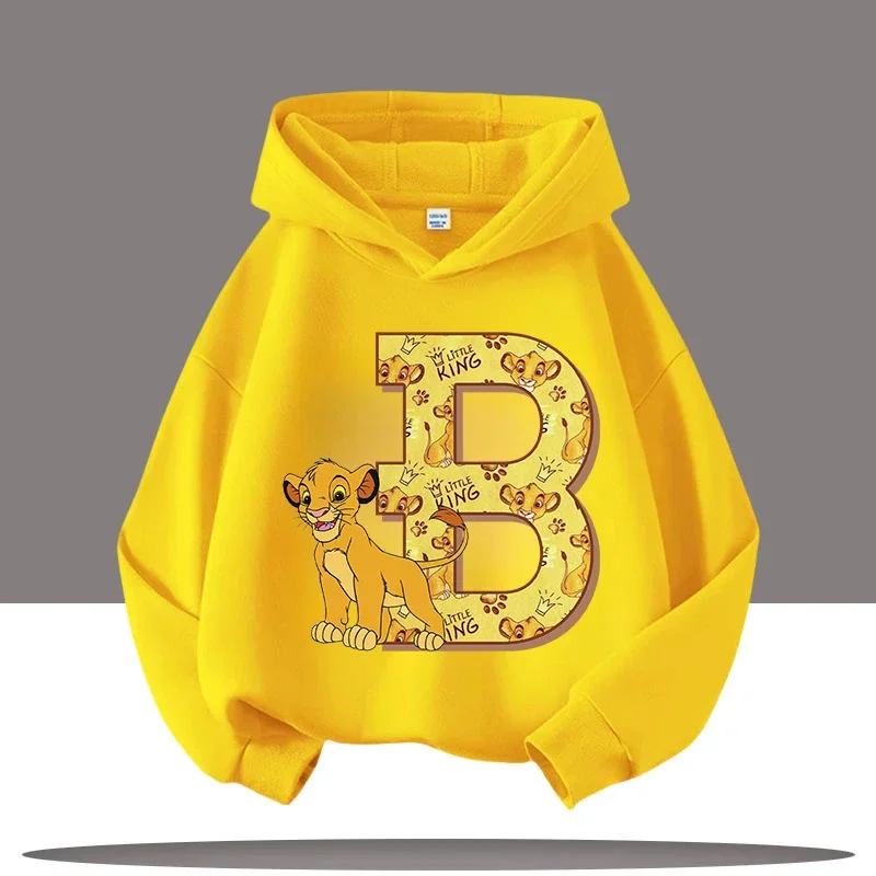 سترة رياضية للأطفال بطباعة حروف ديزني الجديدة Lion King مناسبة للأولاد والبنات ملابس خارجية للخريف والشتاء