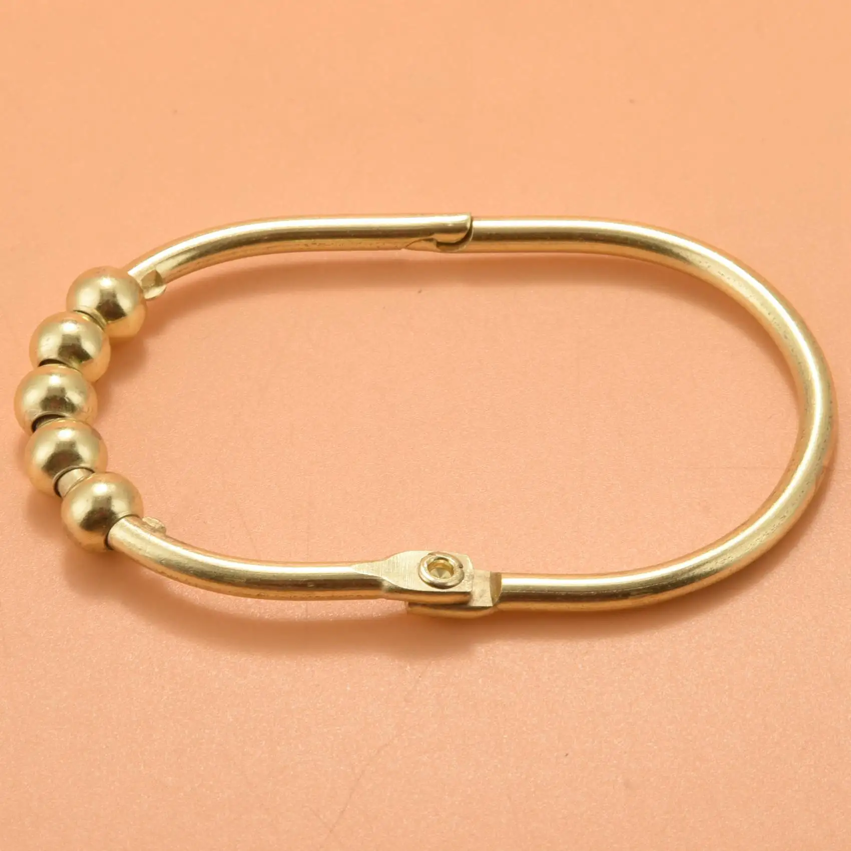 

Набор из 12 широких колец-крючков для душевых шторок VEHO, декоративная хромированная отделка, легко скользящие ролики, кольца для душевых штанг, золотистый цвет