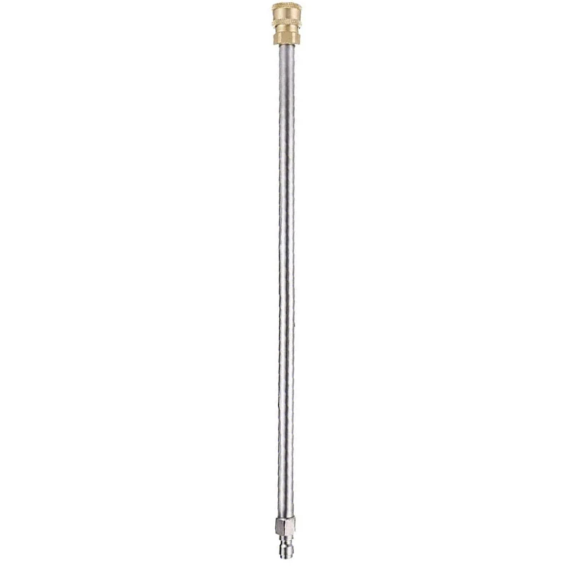 Pressure Washer Extension Rod, 17-Inch Stainless Steel 1/4 Inch Quick-Connect Electric Washer Nozzle, 2 Pieces