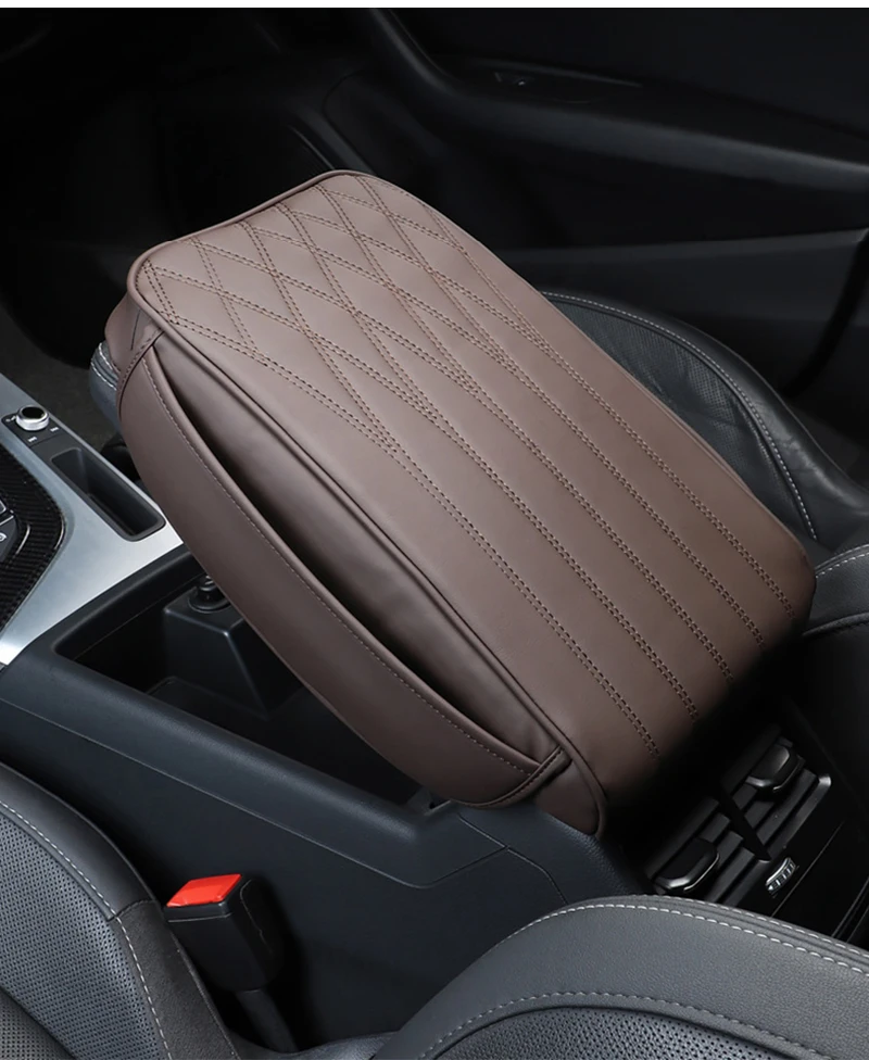 NNordz-Juste d'accoudoir central en cuir universelle, rangement latéral, accessoires de voiture, coussin en polymères, recommandé pour l'augmentation, 32cm x 22cm x 5cm