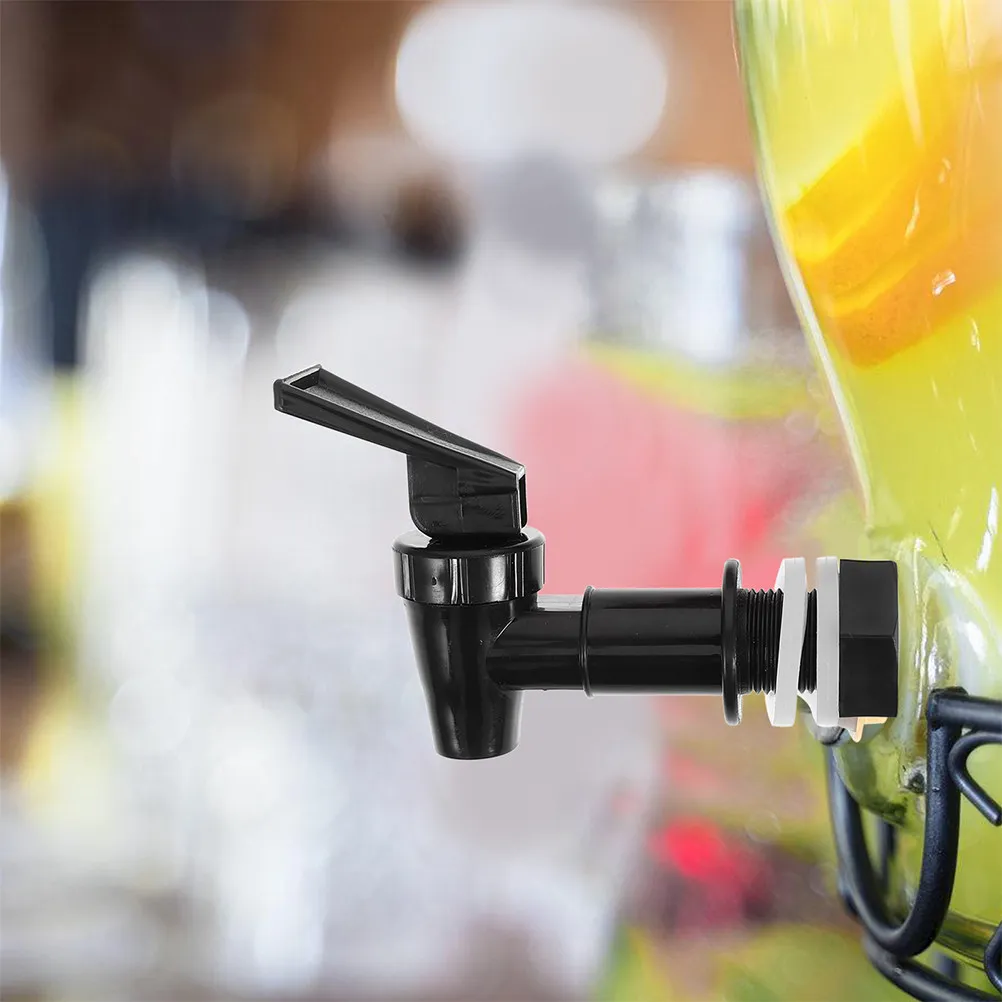 6Pcs Reusable Beverage Dispenser Spigot Plastic Water Faucet for Glass Wine Bottles Lemonade Juice Tea Pitcher Cooler