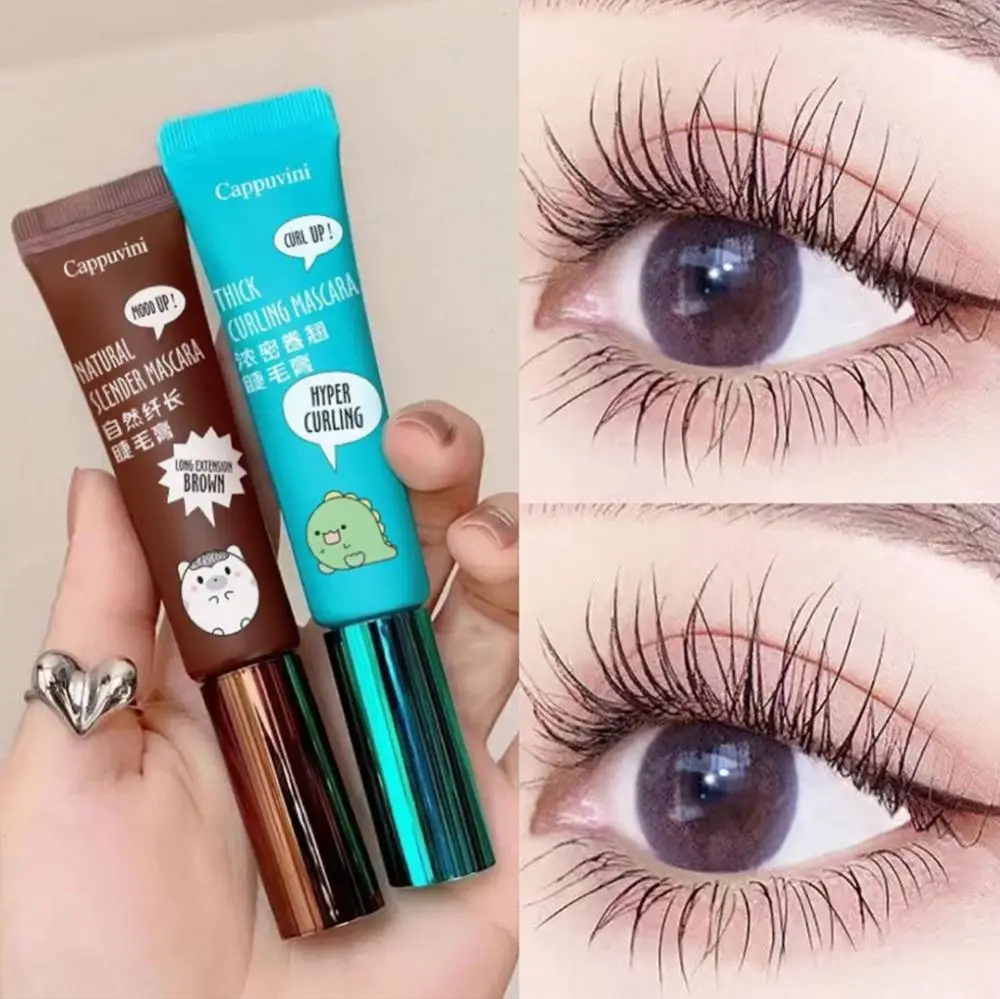 Brown Mascara Curl Thick Lengthening Eyelash Mascara Waterproof Non-smudge Black Natural Curling Eyelash Makeup Mascara