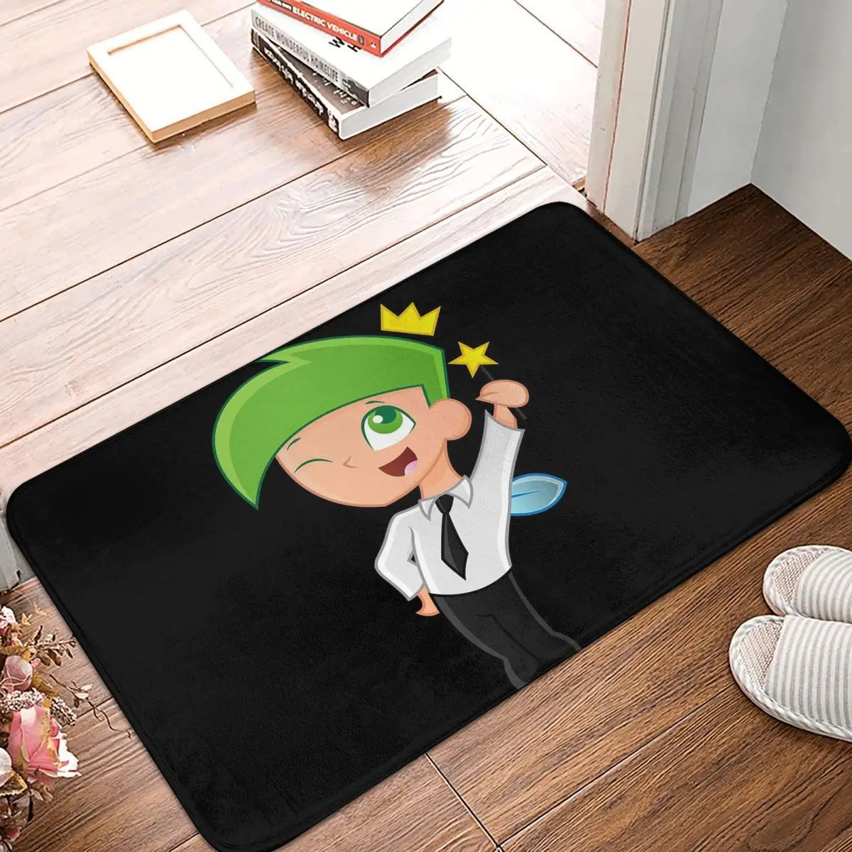 Lover Gifts Fairly Oddparents - Cosmo Christmas Doormat Kitchen Entrance Home Floor Mat Non-slip Carpet Rug for Bathroom Footpad