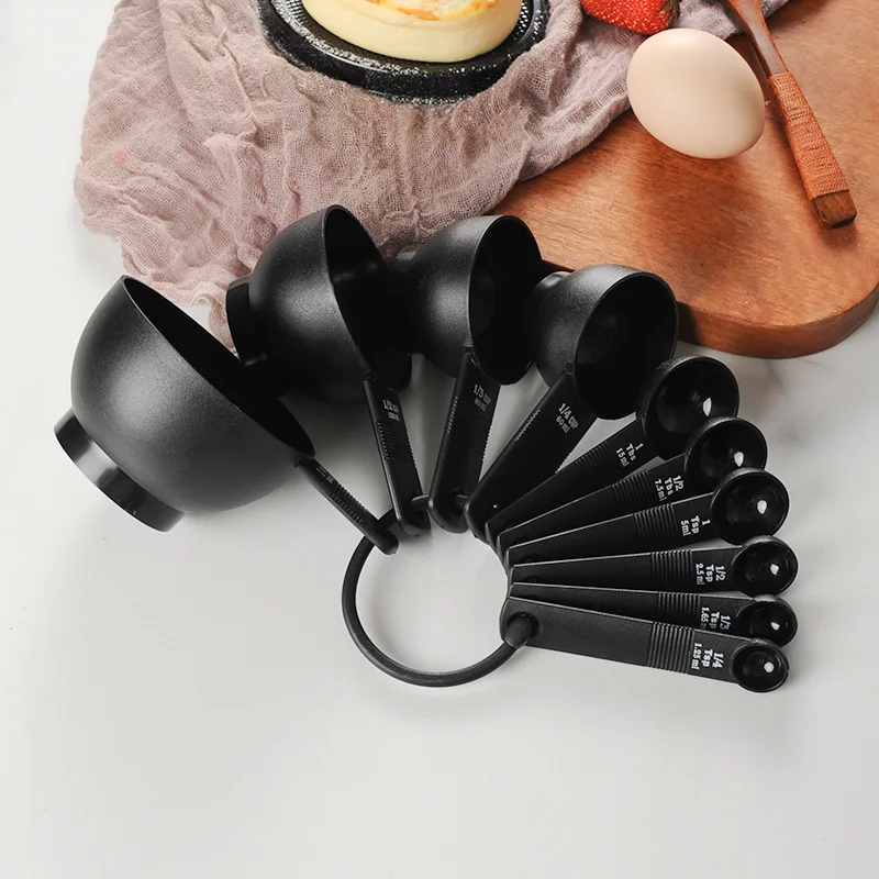 10Pcs with Scale Measuring Spoon Teaspoon Multipurpose Spoon Cake Baking Flour Food Measuring Cup Home Kitchen Cooking Tools