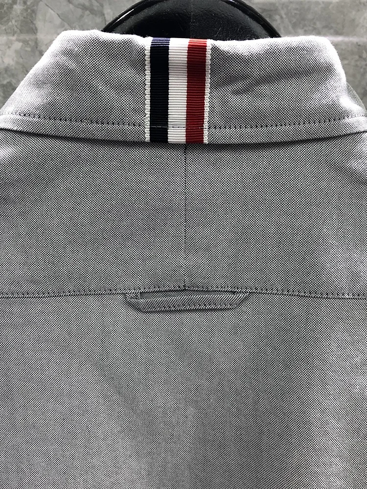 

Ox Long Sve Casual irt Men Women Mid-Way Tie Loose Faionable Brand Outerwear Collar Stand Fit Autumn Wear