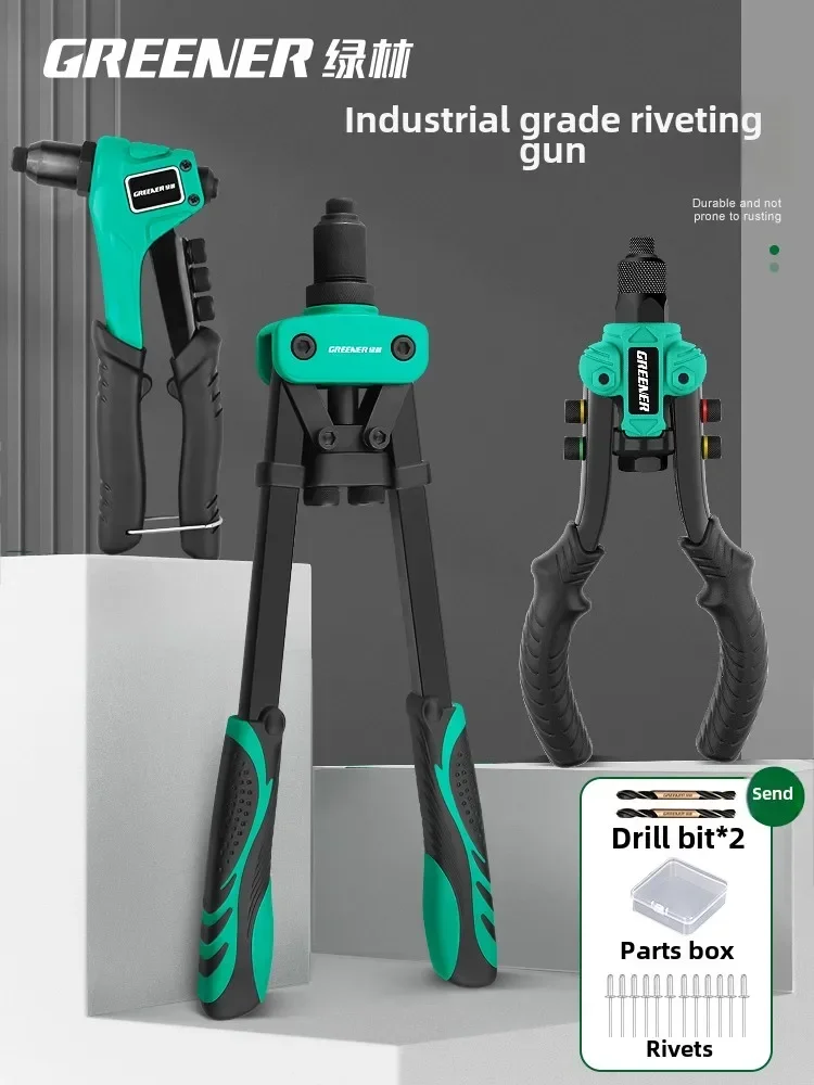 Heavy Duty Handheld Rivet Gun with Easy Pulling for Industrial and Household Use