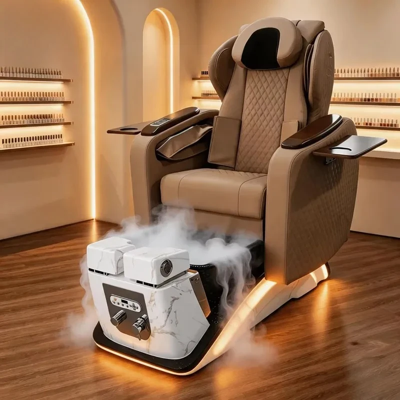 Design Swirl Foot Therapy Spa Foot Therapy Chair Deluxe High Back Massage Nail Salon Foot Therapy Chair