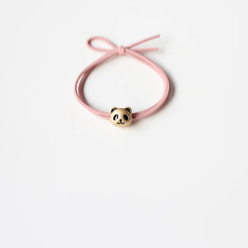 New Korea Headband Bracelet Dual-purpose Small Fresh Cute Panda Simple Leather Case Bangles for Women Jewelry.