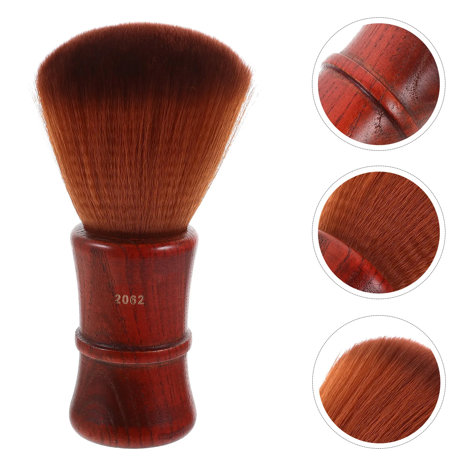 Skin Safe Hair Cutting Brush Professional Salon Hair Cleaning Styling Brush Wooden Handle Eco Friendly Portable Fashion