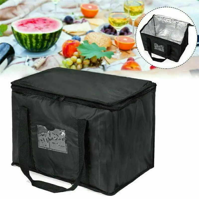 Bolsas refrigeradas grandes de 16l/28l/50l/70l, bolsa térmica aislante, caja de bebidas para alimentos fríos, almacenamiento de bebidas con cremallera, bolsa de comida de papel de aluminio para Picnic