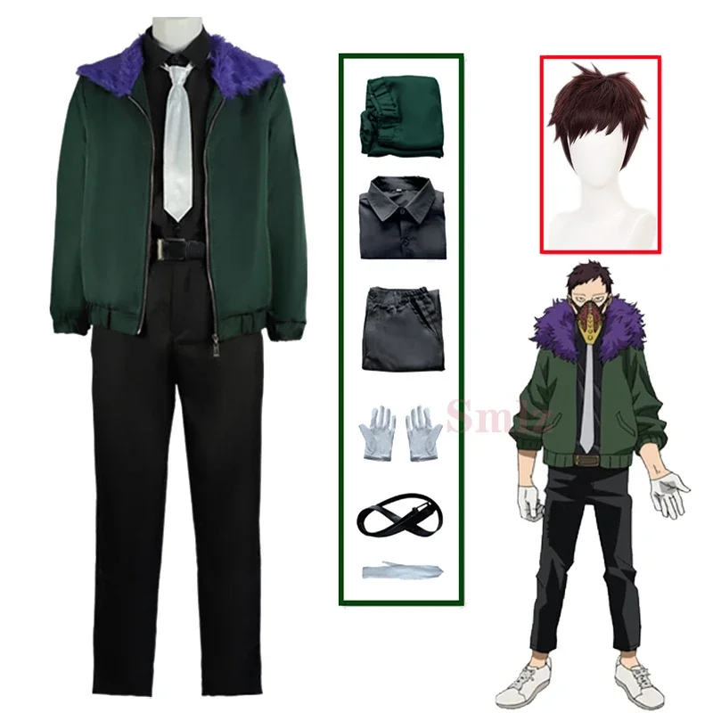 

Overhaul Cosplay Anime My Hero Academia Cosplay Costume for Men Fancy Adult Jacket Pants Gloves Tie Halloween Party Set