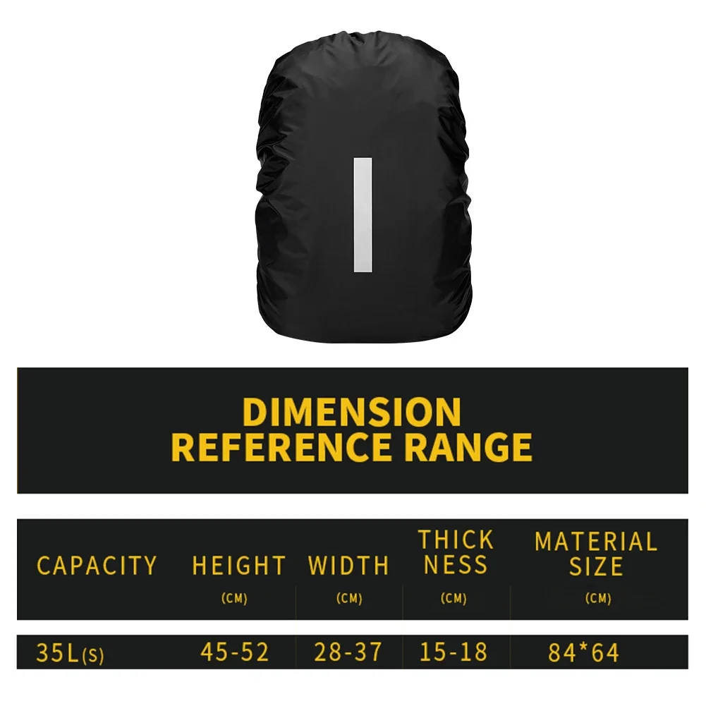 حقيبة ظهر مقاومة للماء، غطاء للمطر، حقيبة ظهر درع المطر، حقيبة ظهر خفيفة الوزن، واقي من المطر، عاكسة محمولة للسفر في الهواء الطلق