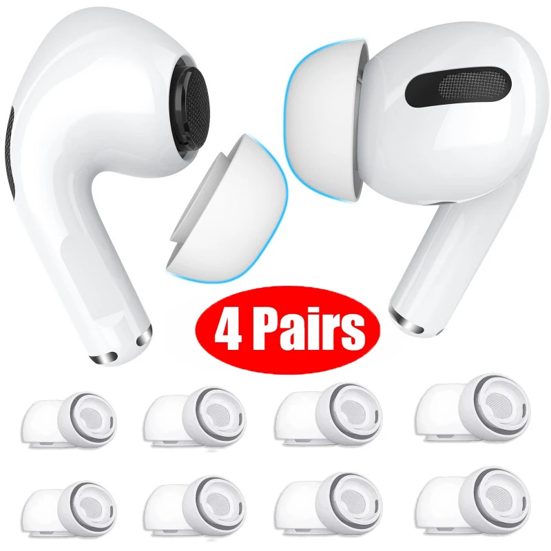 Soft Silicone Ear Tips for Airpods Pro 1st 2nd Protective Earbuds Cover with Noise Reduction Hole Ear-pads for Apple Airpods Pro