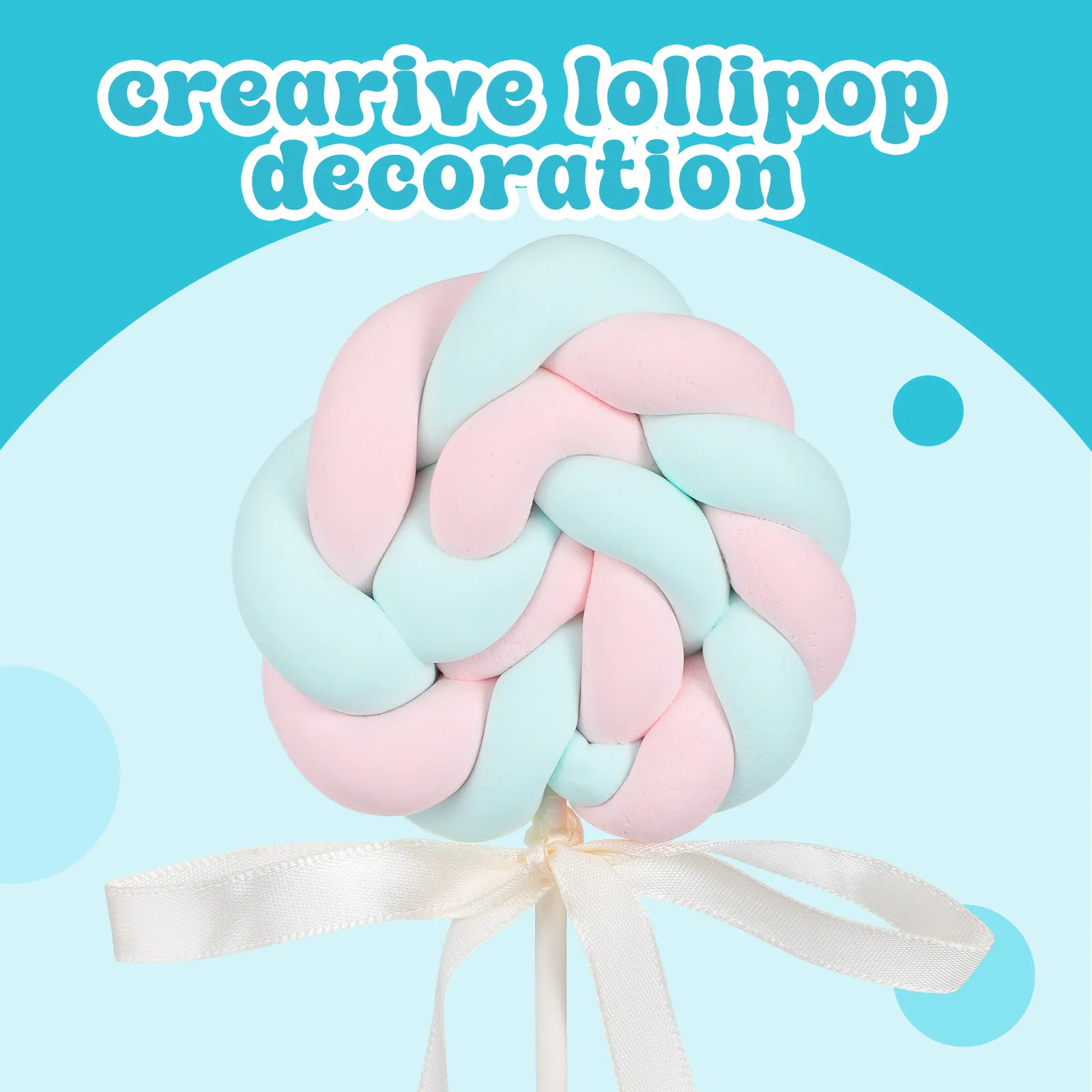 Large Resin Lollipop Prop Lifelike Swirl Design Candy Photo Prop for Studio Shoots Dessert Table Decor Costume Party Photobooth