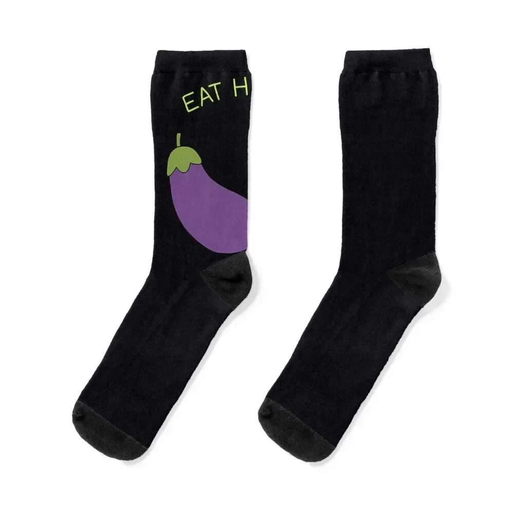 

Eggplant and Peach 2 Socks designer short luxury Socks Male Women's