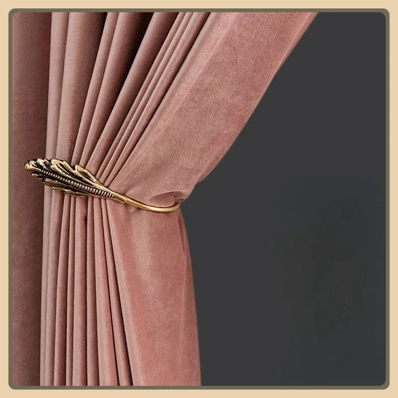 

Nordic Luxury European Red Velvet Curtains for Living Room Curtains for Bedroom Kitchen Tulle Backdrop Girls Windows Blackout