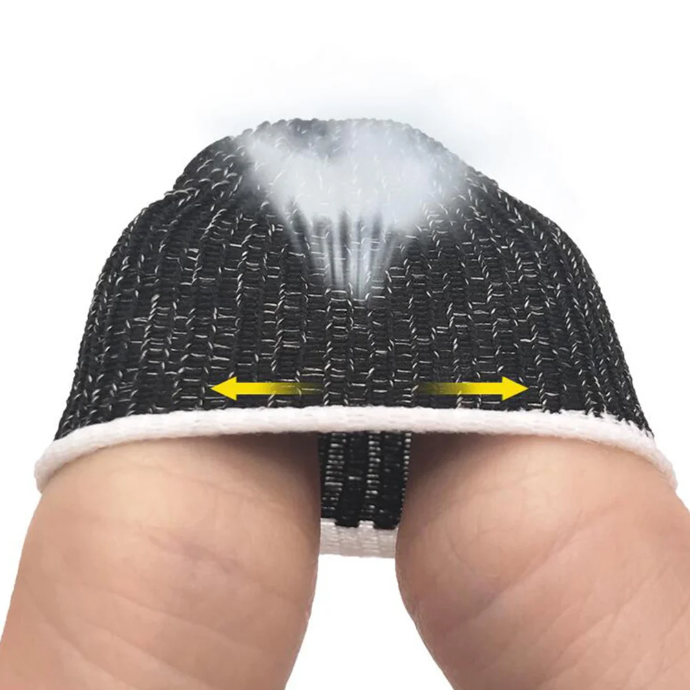 20Pcs Phone Game Finger Sleeves Elastic Breathable Anti-Sweat Finger Cover Anti-Slip Screen Touch Thumb Protector Mobile Gaming