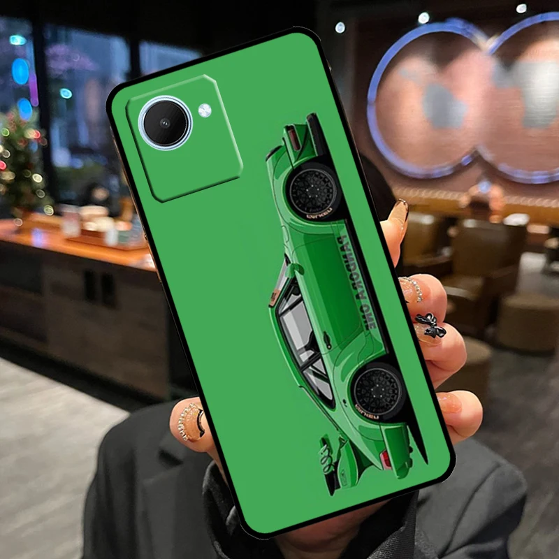 Japan Sports Car Jdm Drift Case For Realme GT7 Pro GT6 10 11 12 13 14 Pro Plus C55 C53 C35 C33 C61 C65 C67 C53 C71 C75