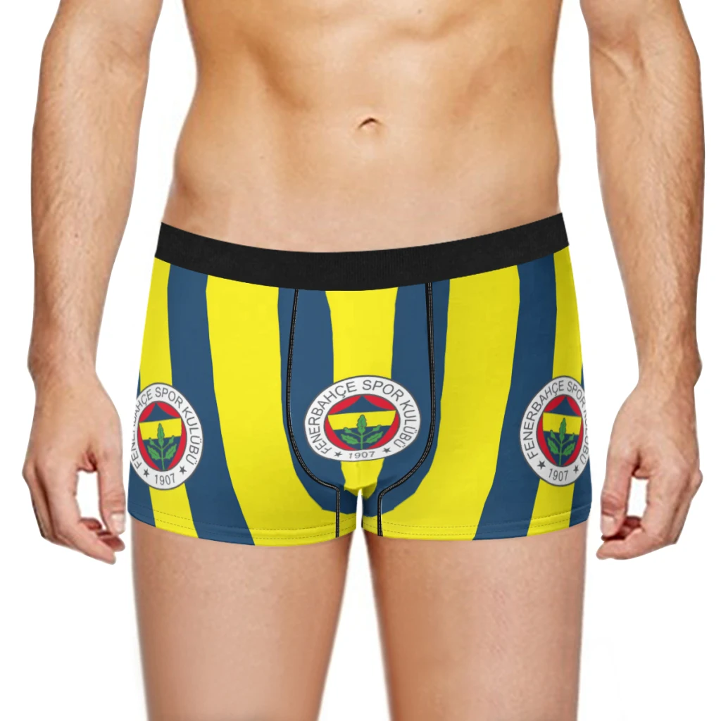 fenerbahce 1907 Coffee Boxer Men's Panties Underpants Male  Breathable Man Boxershorts Underwear For Men