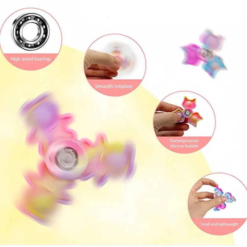 1pc Blase Fingers pitze Spinner Spielzeug Hand Fähigkeit Trainings gerät Stress abbau Finger Spinner für erwachsene Kinder Anti stress Zappeln Spielzeug Geschenk