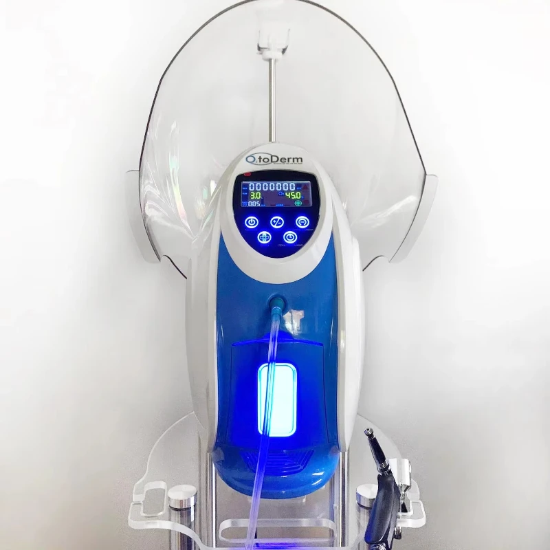 

Новейший корейский аппарат O2 to Derm Pure Oxygen O2derm для кислородной терапии лица с купольной маской и функцией кислородной инфузии O2toderm Dome