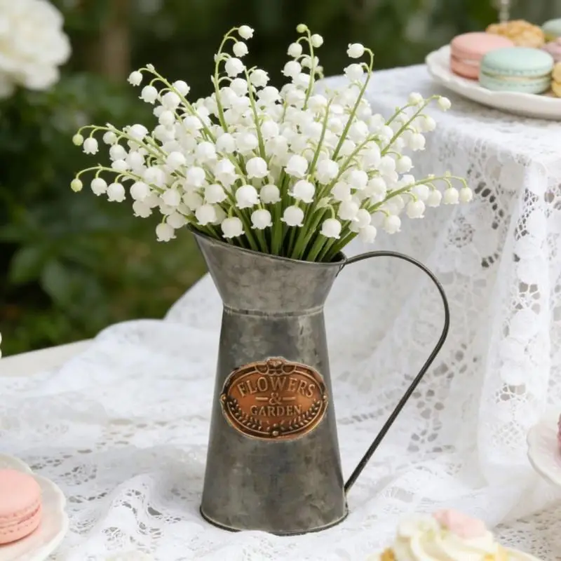 QX2E Flower Pot Decorative Vase Holder for Garden Indoor Plant Tabletop Flower Arrangement for Tabletop Office Wedding Party