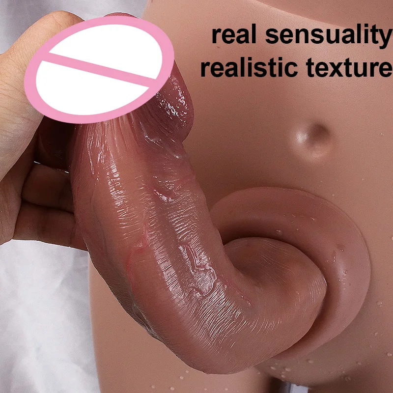 5.9 Cm Large Head Dildo Realistic Skin Soft Cock Sex Toy Female Penis G-Spot Vagina Stimulator Female Masturbator Dults Sex Toys