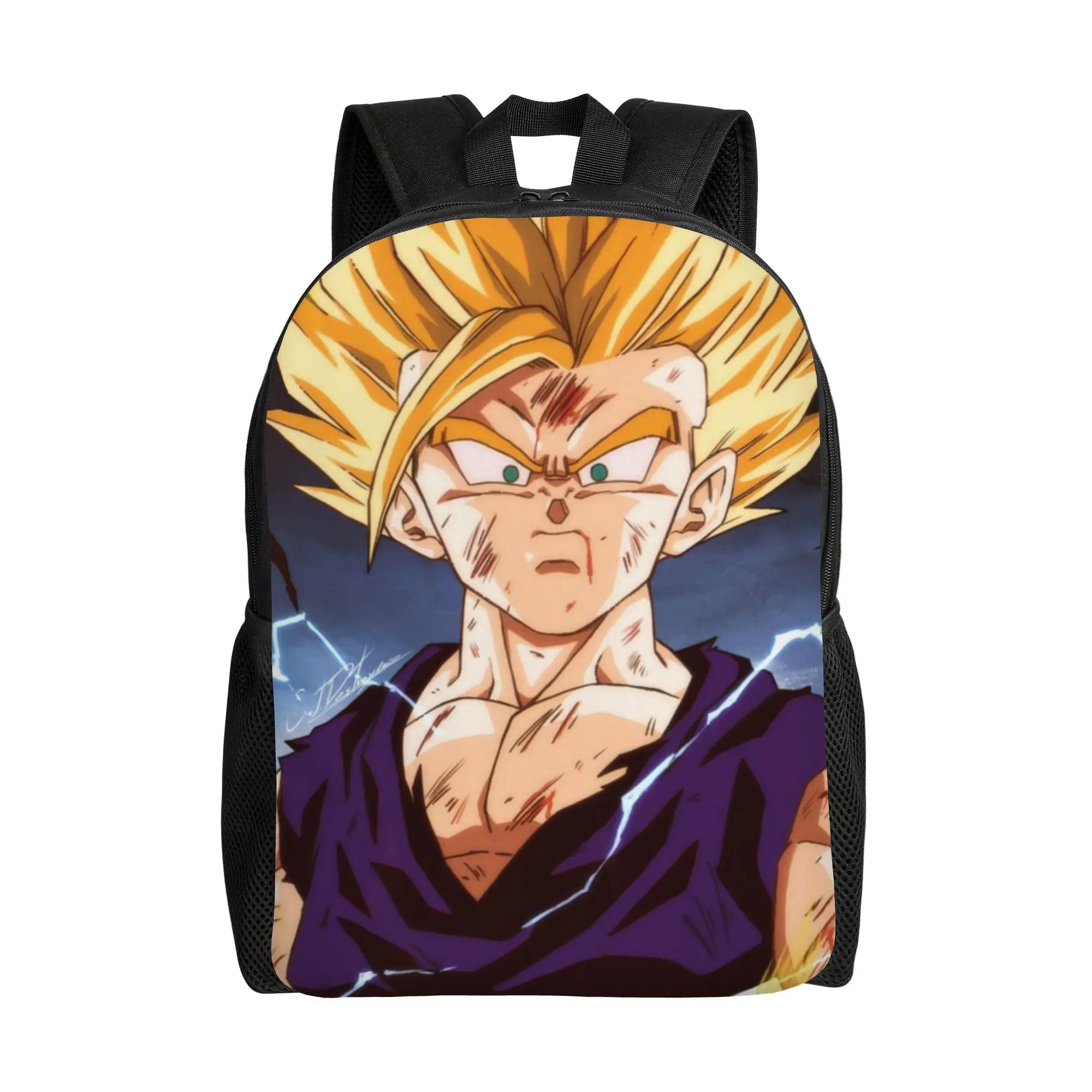 

Back to school season Black Hair Purple Gi Rucksack Gohan Students High Street Backpack