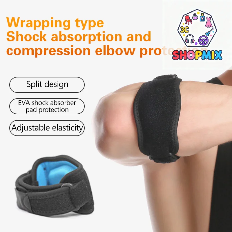 1pc Adjustable Elbow Support Basketball Tennis Golf Elbow Support Strap Elbow Pads Lateral Pain Syndrome Epicondylitis Braces
