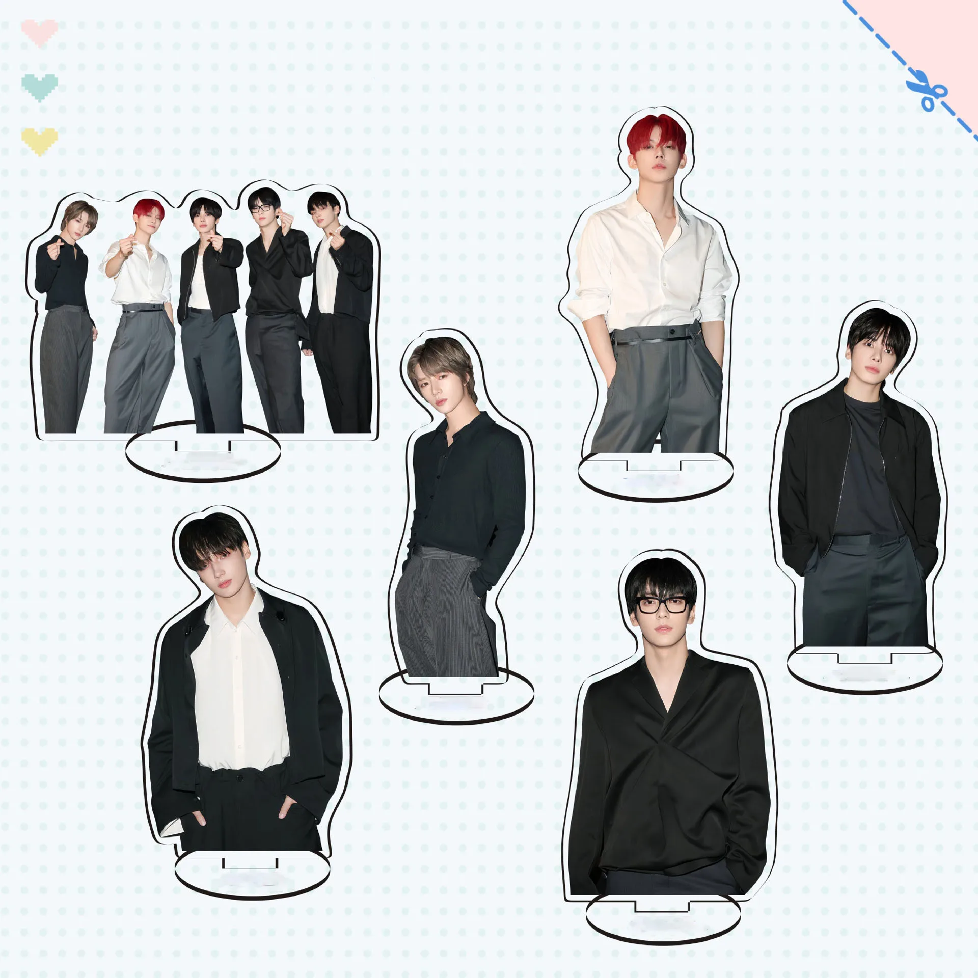 10CM Soobin Yeonjun Acrylic Standee SANCTUARY Album Photo Two Sides Print Beomgyu Taehyun Action Stand Figure Display Model Gift