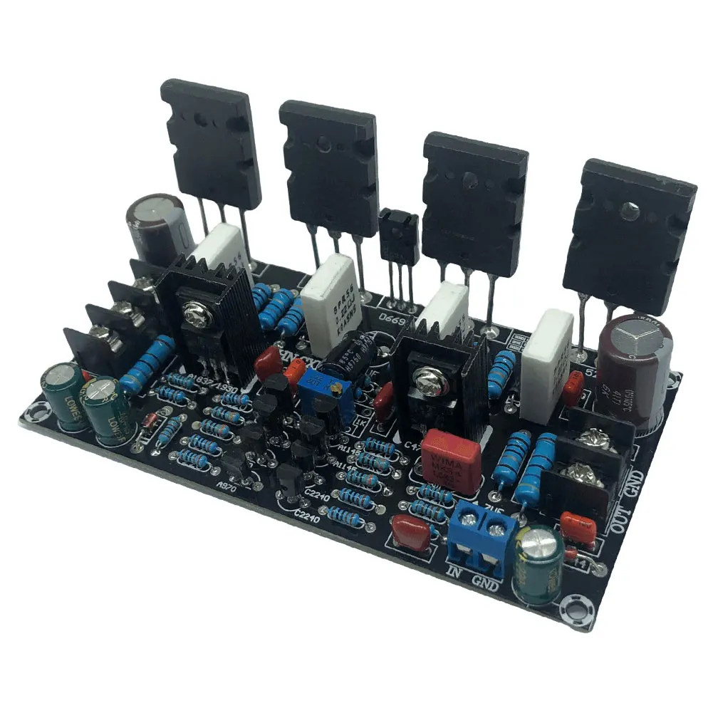 Mono HIFI Audio Amplifier Finished Board 1943+5200 Mono Power Amplifier Board Module 200W Electronic Components