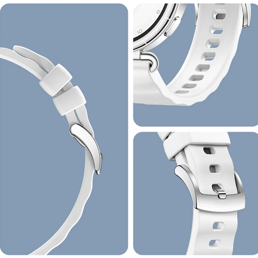 18mm Silicone Straps For Garmin Venu 4 41mm 3S 2S Forerunner 265S/255S/255S Sport Bracelet For Huawei GT6 GT5 GT4 41mm Watchband view 3