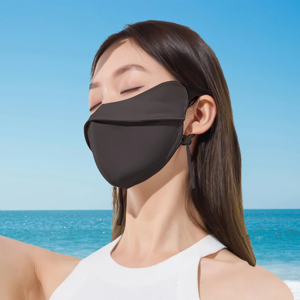 OhSunny قناع الأشعة فوق البنفسجية واقية من الشمس نصف غطاء الوجه الصيف تنفس أقنعة ركوب الدراجات في الهواء الطلق UPF50 + المضادة للأشعة فوق البنفسجية كتلة الشمس