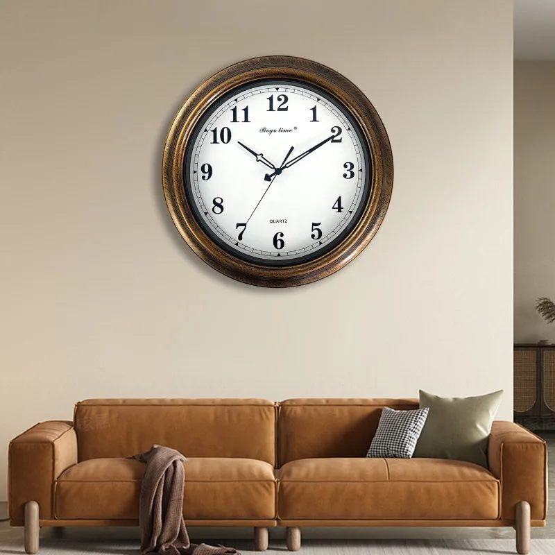 Modern Wall Clocks Living Room Creative Wall Watch Round Silence Multifunctional Clock Garden Simple Decorative Ornaments