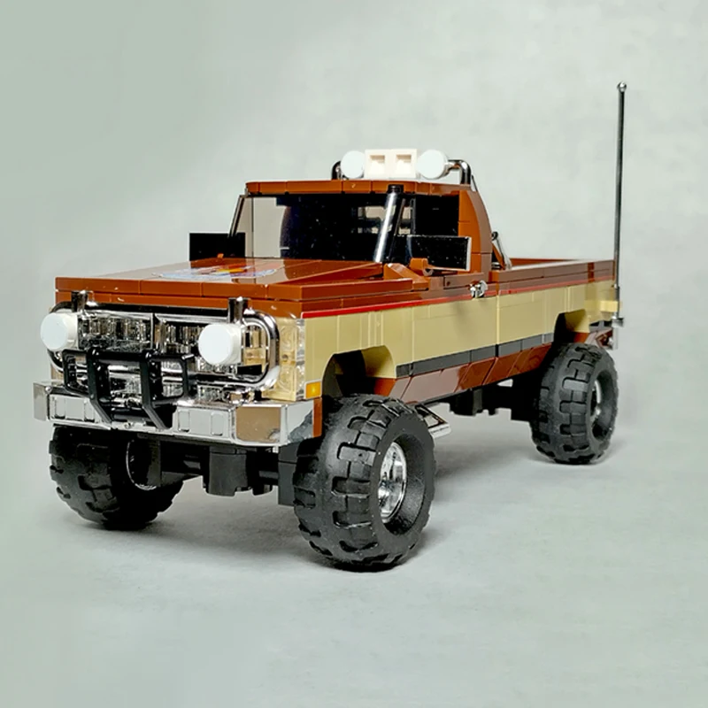 

City Car Model MOC Building Bricks K-2500 Off-Road Pickup Truck Modular Technology Children Holiday Gifts Assemble Toys Suit