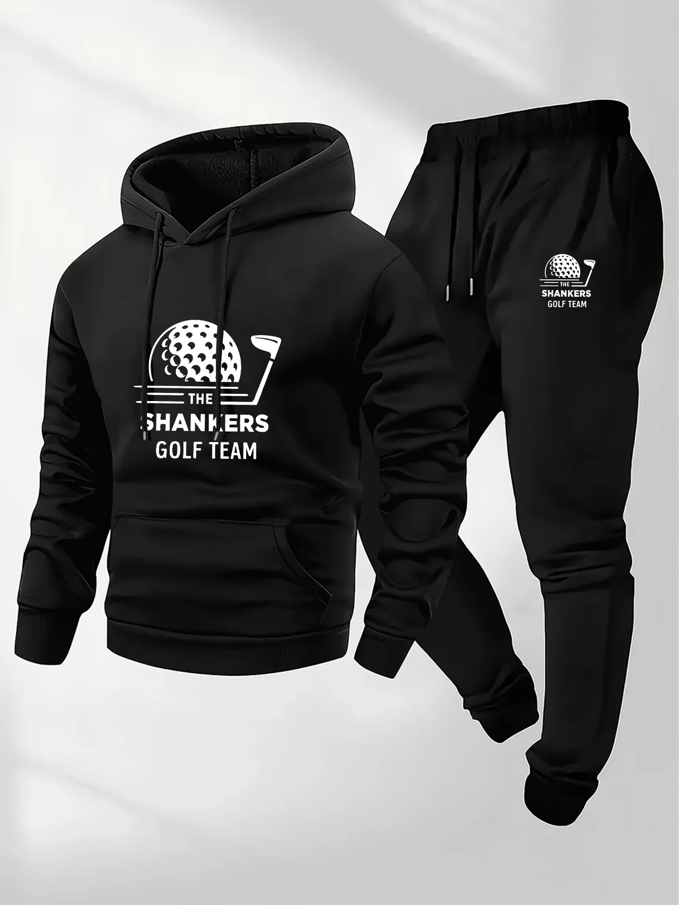 Conjunto Deportivo Estampado de Golf 2026, Sudadera con Capucha y Pantalones Largos para Hombre, Traje Cálido para Primavera, Otoño e Invierno