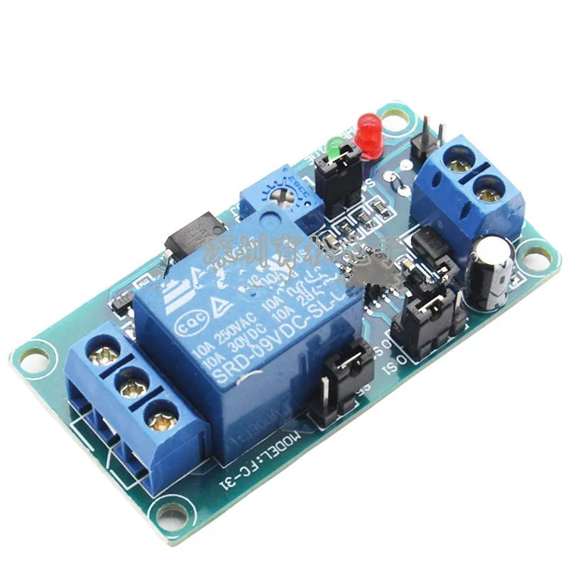 

9V Normally Open Trigger Delay Relay Circuit Module Vibration Alarm