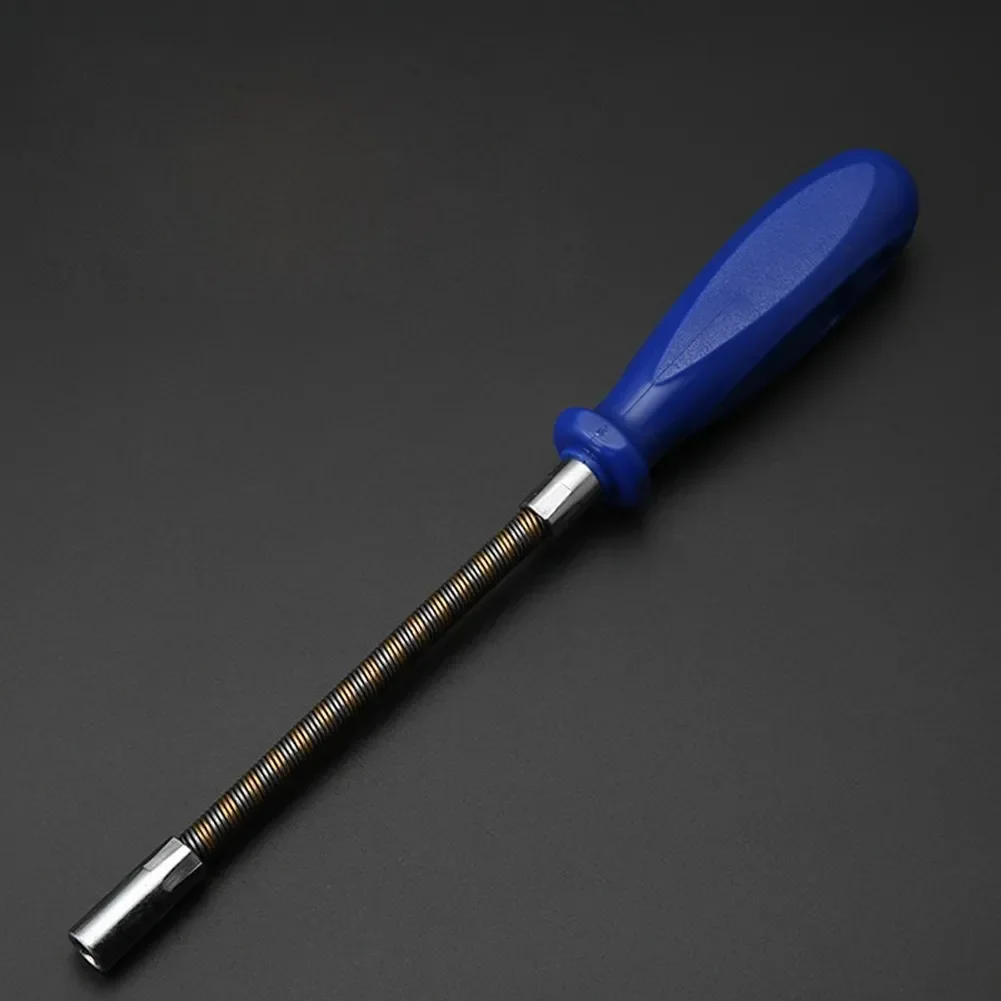 Socket Screwdriver Non-slip Flexible Screwdriver Hand Tools Multifunctional 7mm Screwdriver Wrench Spring Hex Screw Bit Bendable