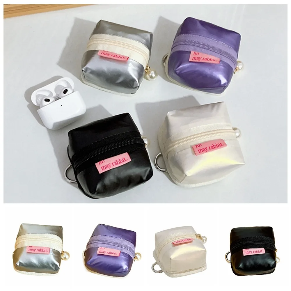 Key Bag Cloth Pouch Earphone Bag Small Tent Pearl Cute Coin Purse Fashion 3D Mini Storage Bag Earphone