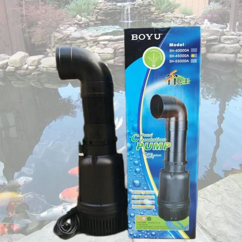 BOYU SH/TH16000-500L Rectangle Aquarium Submersible Water Pump Fish Pond Eco Friendly Quiet 500W 220-240V Stainless Steel Bottom