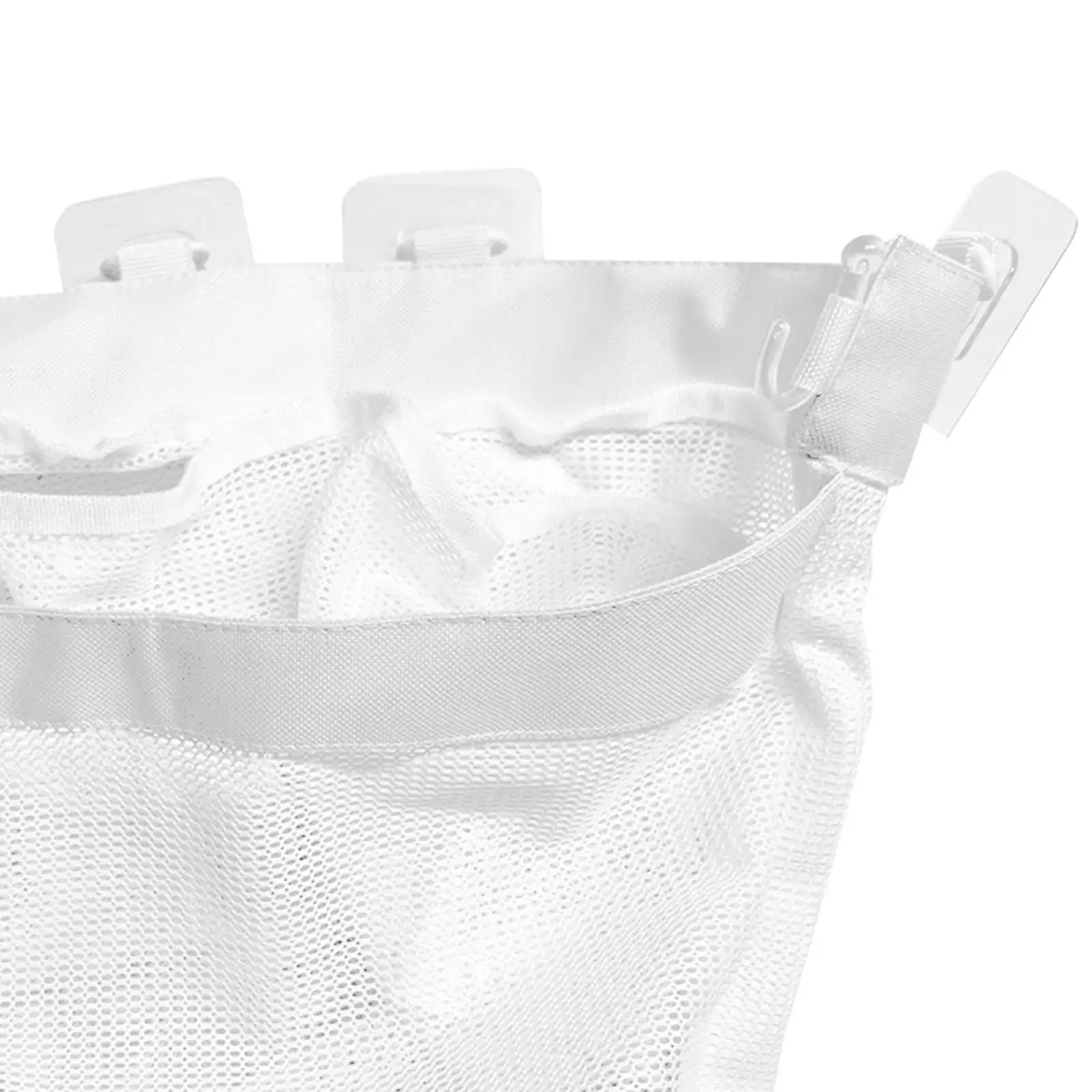 Bath Toys Organizer Mesh Multiuse Breathable Spacious Mesh Net Foldable Hanging for Living Room Home Caddy Hotel Laundry Room
