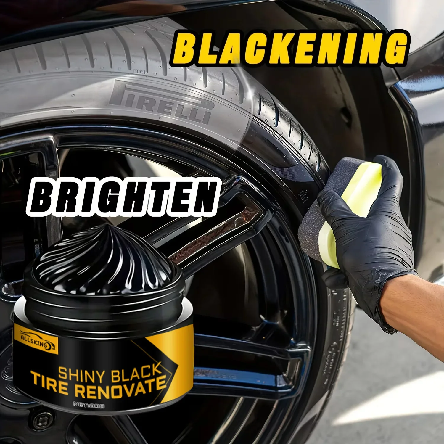 Universal Leather and Plastic Repair Polishing Wax - Automotive interior reconditioning cream for leather/plastic/rubber care