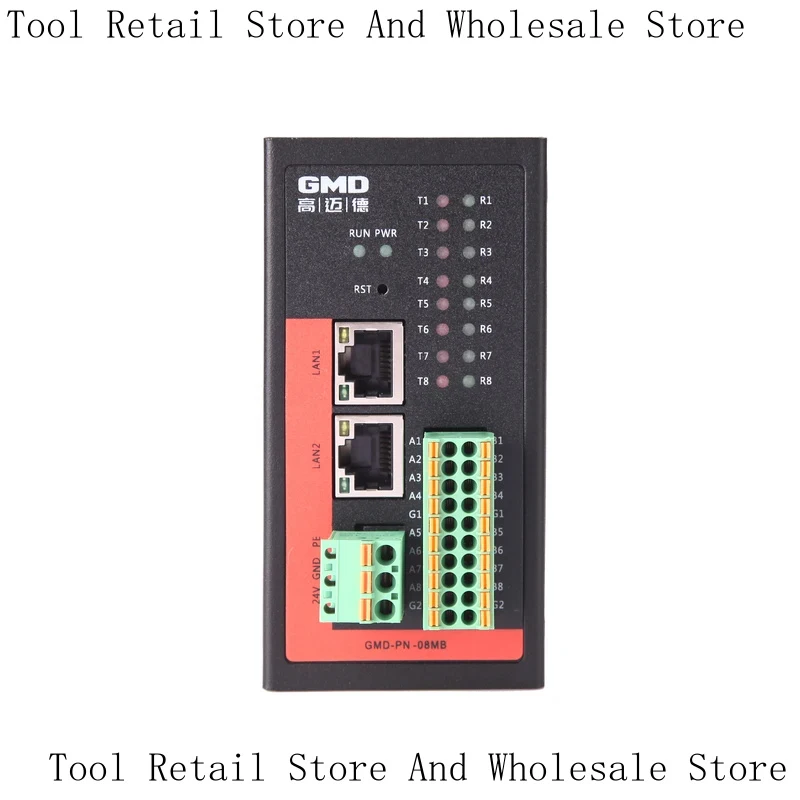 8-Channel 485 Profinet Communication Protocol Conversion Gateway Pn To Modbus Remote Io-Bus Module